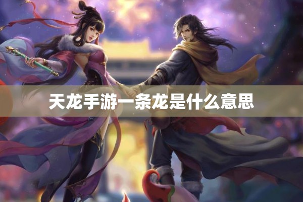 天龙手游一条龙是什么意思