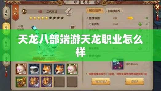 天龙八部端游天龙职业怎么样